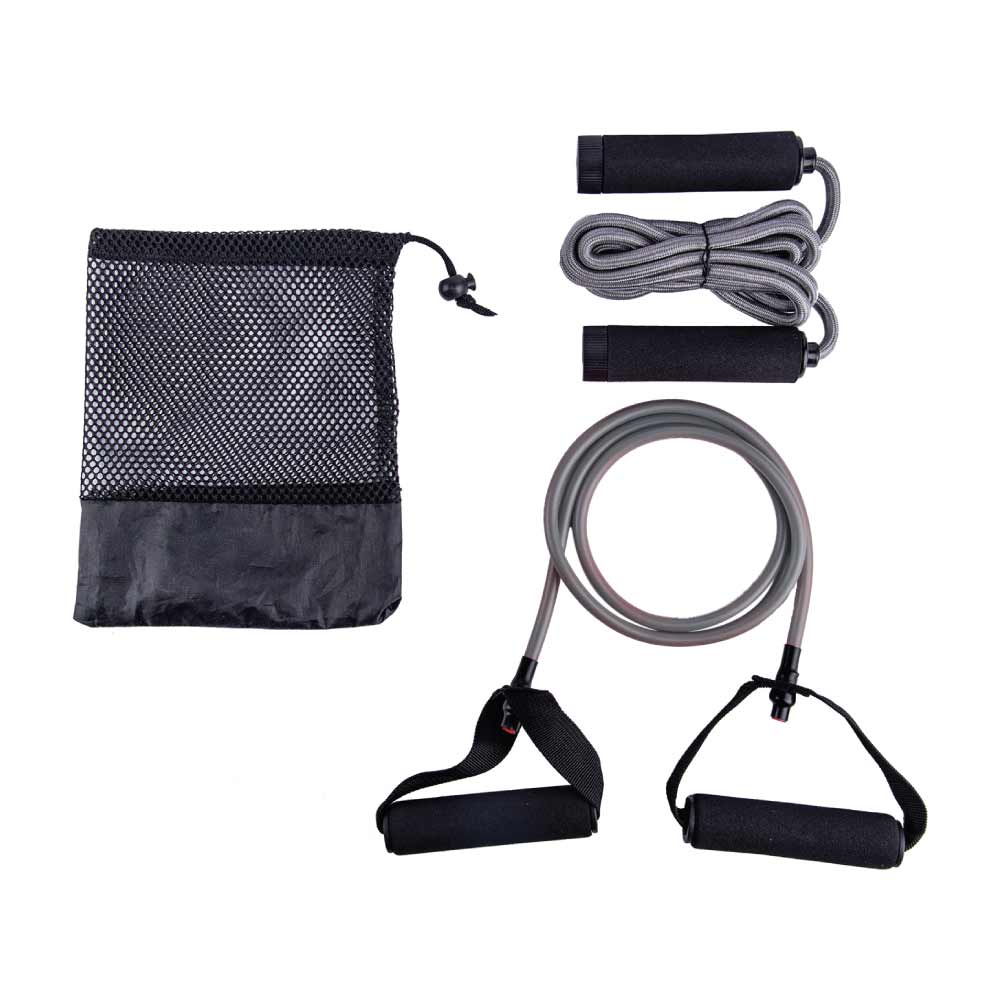 DASSEL Exercise Kit – Set of Skipping Rope & Resistance Tube