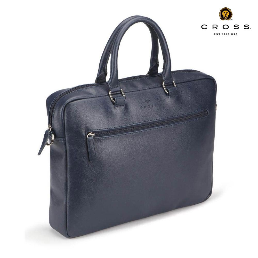 CROSS Jasper Office Laptop Briefcase - Navy Blue | Jasani