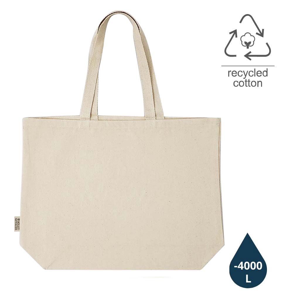 Eco-Bags Products Recycled Cotton Tote, Natural