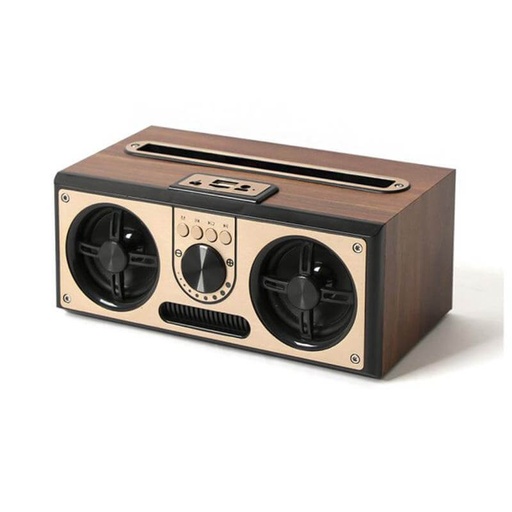 [ITSP 1143] SEVAN - Giftology Retro Wood 20W Bluetooth Speaker with FM