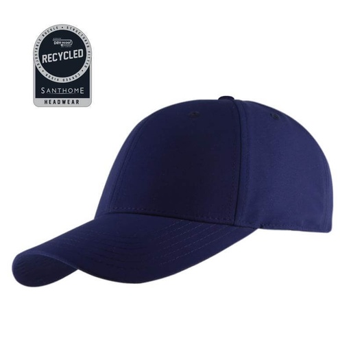 [HWSN 518] ULTRA - Santhome RPET 6 Panel DryNCool® Sport Cap - Navy Blue