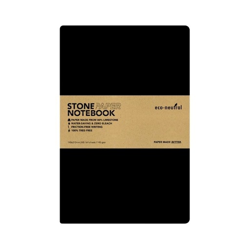 [NBEN 5200] NEYA - eco-neutral Stone Paper Tree-Free Notebook - Black