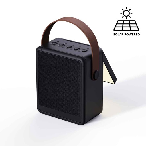 [ITSP 1189] SOLA - @memorii RCS Recycled Solar Speaker & Lamp - Black