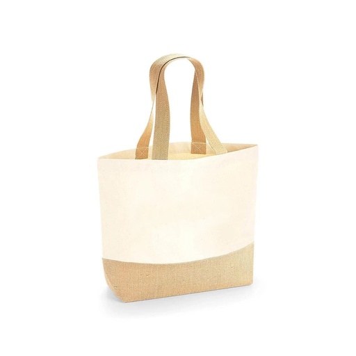 [CTEN 432] FARUM - GRS-certified Recycled Cotton-Jute Mini Bag - Natural