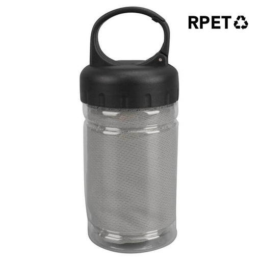 [CTGL 7119] RPET Microfiber Cooling Towel in Carry Bottle