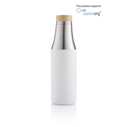 [DWHL 3216] R-BREDA - CHANGE Collection Recycled Insulated Water Bottle - White