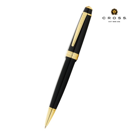 [WICR 5284] Cross Bailey Light™ Polished Black Resin and Gold Tone Ballpoint Pen