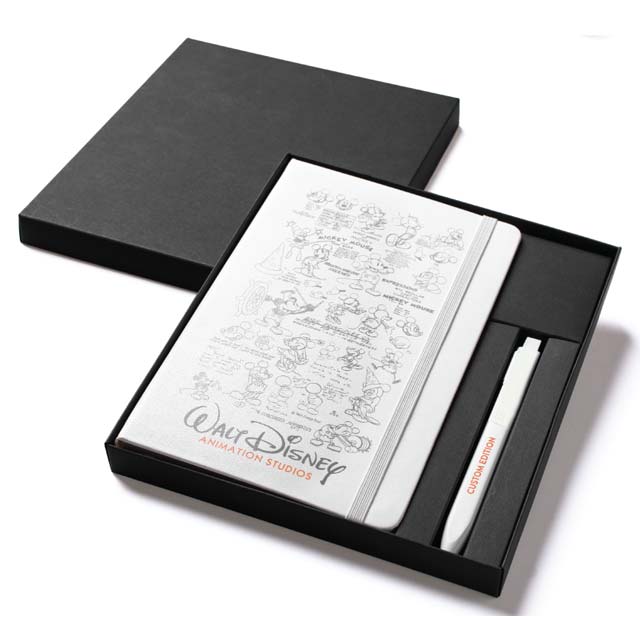 Moleskine® Large Notebook and GO Pen Gift Set – White